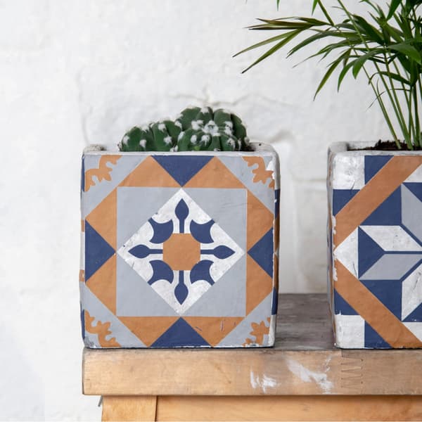 Beton urtepotte Azulejos 11cm