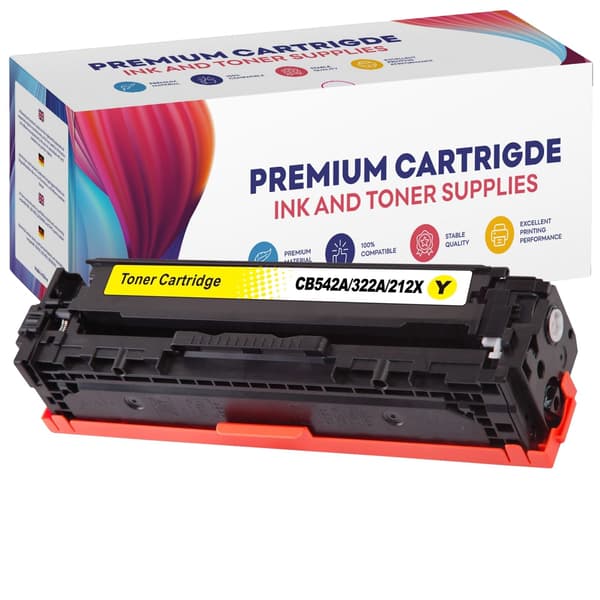 Toner til HP CB542A/CE322A/CF212X Gul GP