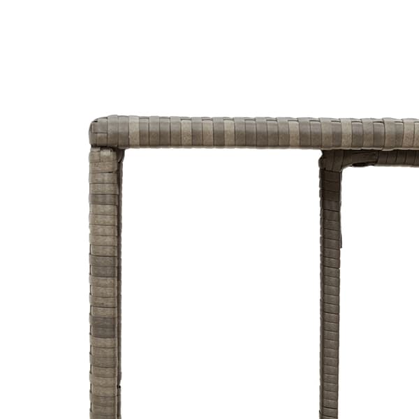 vidaXL skabe, sæt med 2, grå, polyrattan
