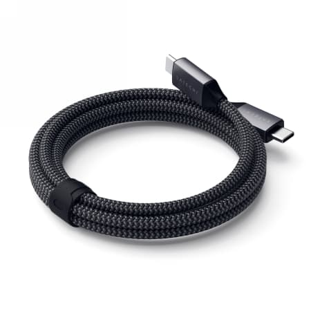 Satechi - USB-C - USB-C-kaapeli 100W 2m (tähtiharmaa)