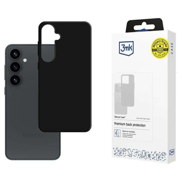 3MK Silikone Etui til Galaxy S25, Sort
