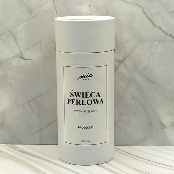 Perlelys 650 ml vegetabilsk voks, hvid, Prosecco