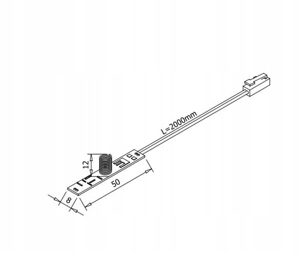Touch-afbryder til LED-stribeprofiler 12-24V 4A 48W