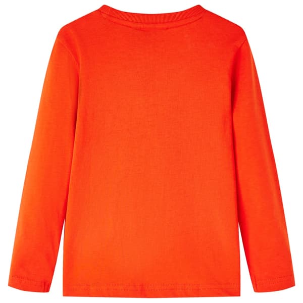 Børne langærmet T-shirt, orange, 116