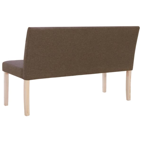 vidaXL Penkki, 139,5 cm, Ruskea, Polyesteri