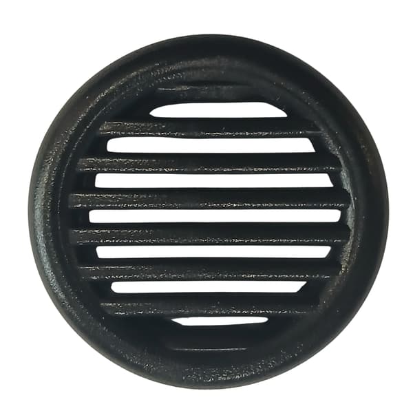 Ventilationsåbning til møbelskab, diameter 35, sort, 10 stk.