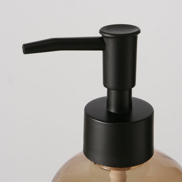 Tvålpump i brunt glas