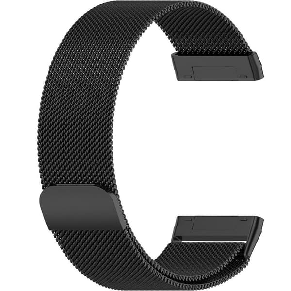 Ranneke Fitbit Versa 4 / Sense 2 -rannekkeelle, musta