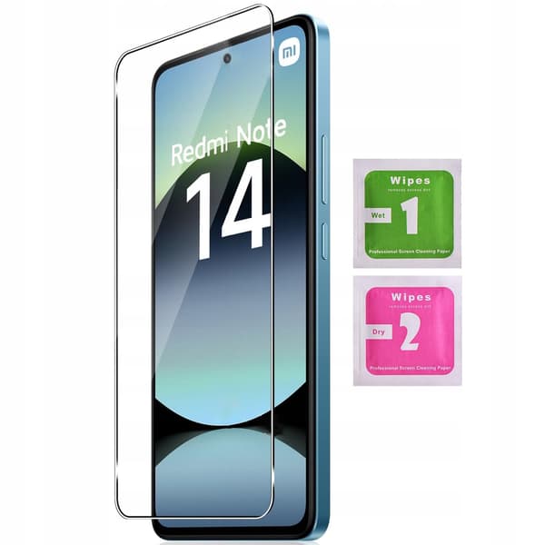 Etui til Xiaomi Redmi NOTE 14 5G SMART MAGNET BOOK CLOSED GULD + Glas