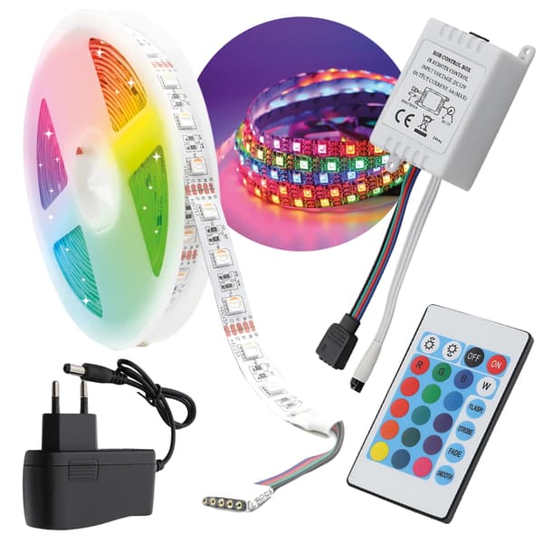 5m RGB LED-remsa