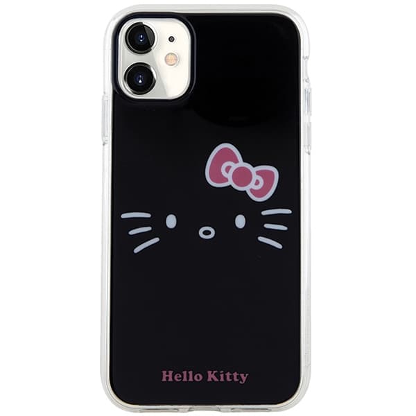 Hello Kitty HKHCN61HKHLK iPhone 11 / Xr 6,1" sort/sort hårdt cover IML Kitty Face