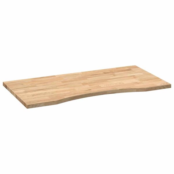 vidaXL skrivebordsplade, ubehandlet, 100x60x2,5 cm, massivt egetræ