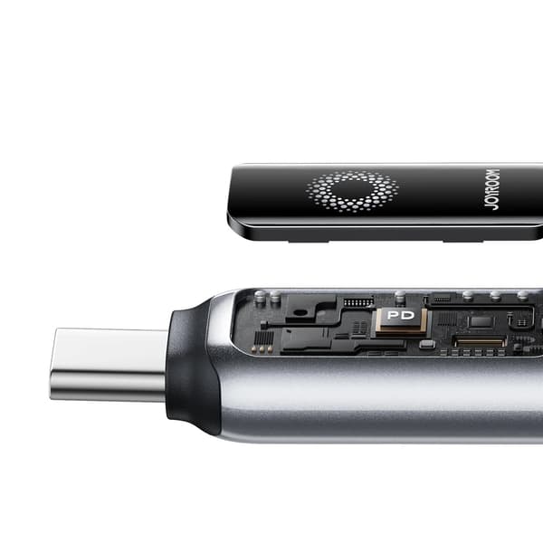 Punottu kaapeli USB-A - USB-C 66W 1.2m - musta