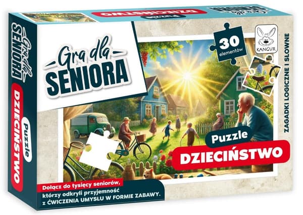 Spil for seniorer. Børneopgaver