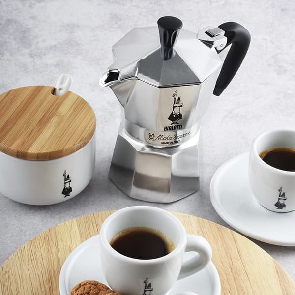 Bialetti Moka Express 3-kops kaffemaskine 130 ml sølv (0001162)