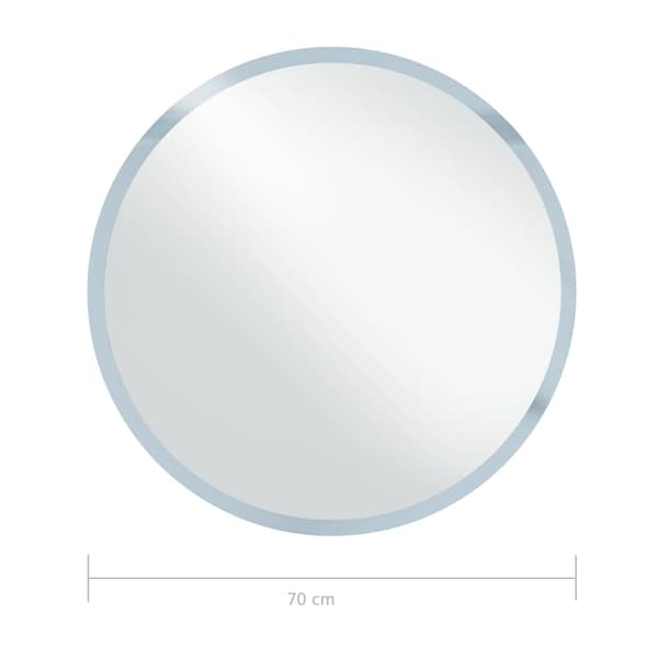 vidaXL Badrumsspegel med LED, 70 cm