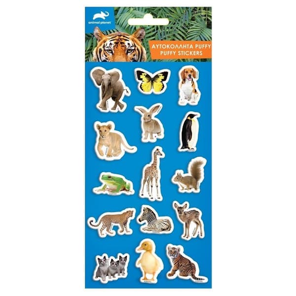 Animal Planet kupolformade klistermärken