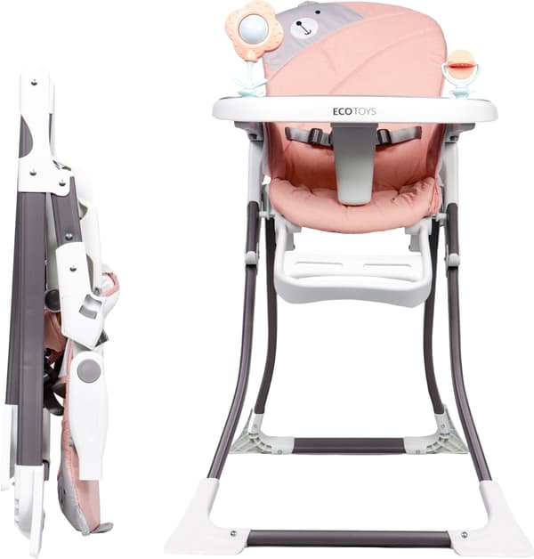 EcoToys Hopfällbar Barnstol Rosa