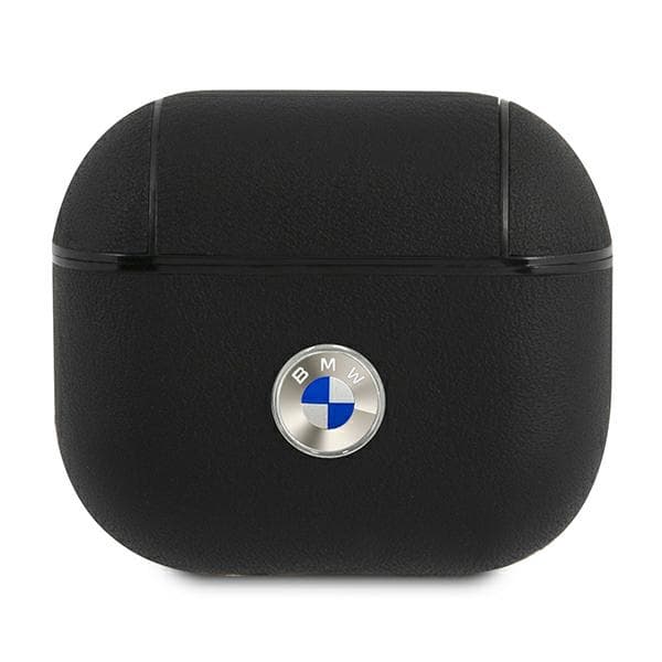 BMW BMA3SSLBK AirPods 3 coversort/sort ægte læder sølvlogo