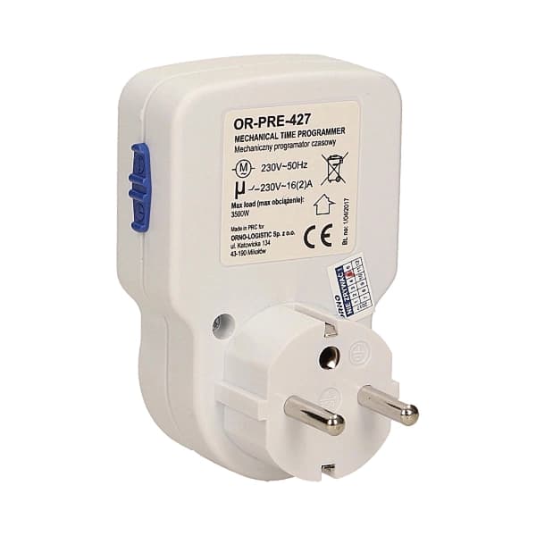 Mini mekanisk analog timer 24h 3500W nätspänning