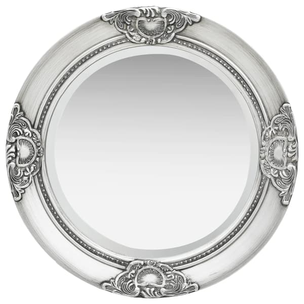 vidaXL Barock väggspegel 50 cm silver