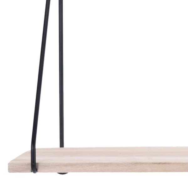 Minimalistinen puinen seinähylly