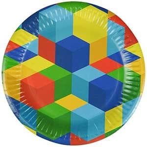 Paptallerkener Klodser 18 cm 8 stk