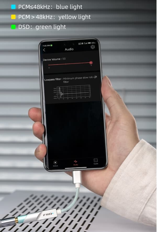 FiiO KA11 sort - Mobil DAC + hovedtelefonforstærker LIGHTNING