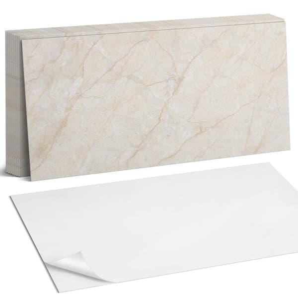 Vinyylilaattasetti keittiöaiheella Elegantti marmorikuvio 10x40x20 cm