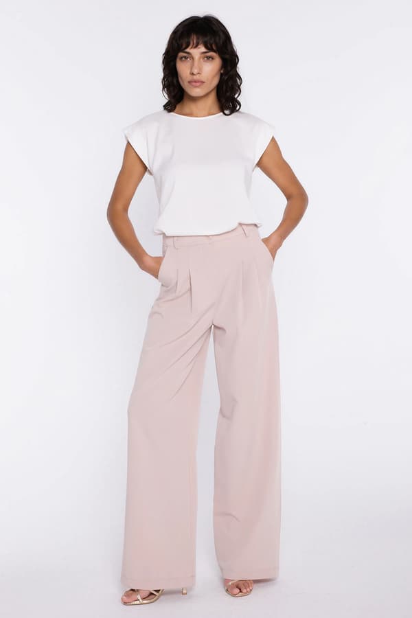 Blus med kimonoärm - ecru 38