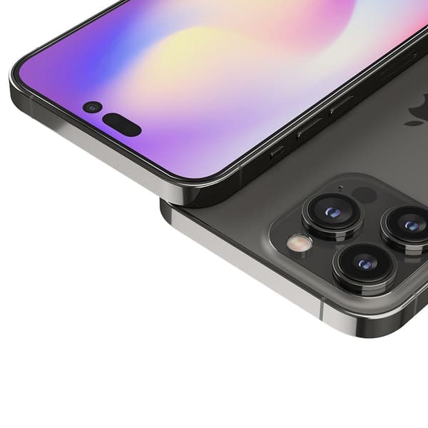 3D-härdat glas för iPhone 14 Pro Max, svart