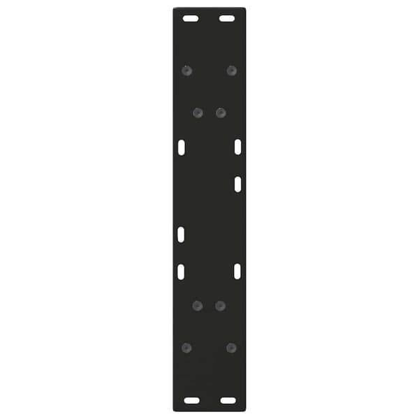 vidaXL sofabordben, 2 stk., sort, 50x(72-73) cm, stål