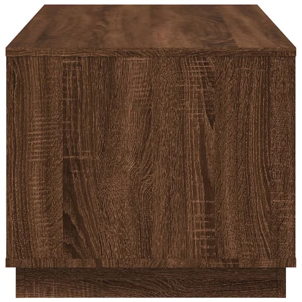 vidaXL sofabord brunt egetræ 102x50x44 cm