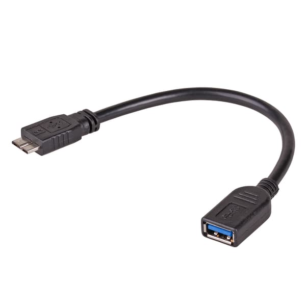 USB 3.0 - micro USB 3.0 adapter Akyga AK-AD-30 til smartphone OTG kabel 15cm F/M