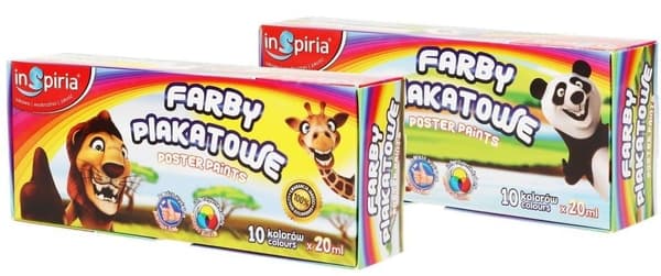 Plakatmaling 10 farver 20 ml