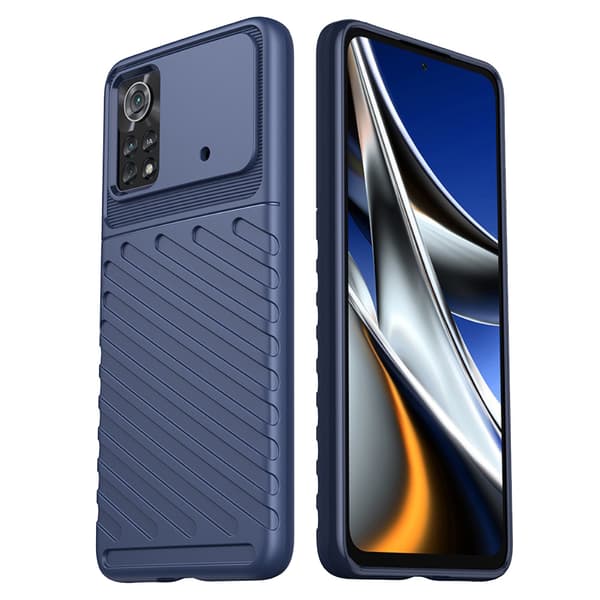 Etui til Xiaomi Poco X4 Pro 5G, Thunder, blå