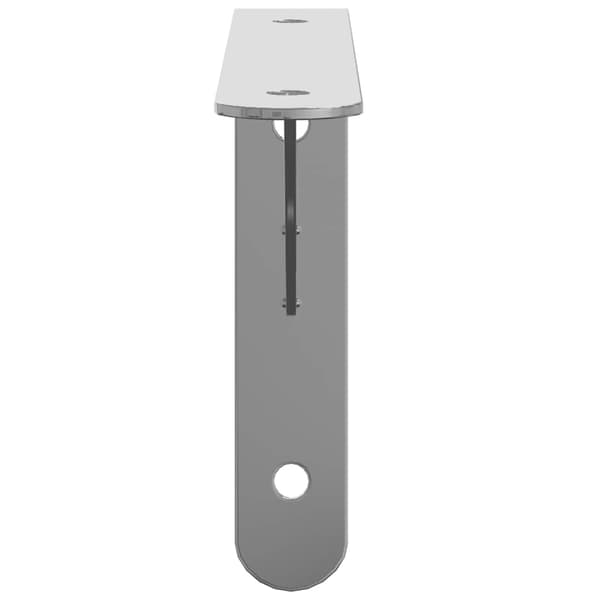 vidaXL Hyllkonsoler 4 st 20x2,5x14 cm silver stål