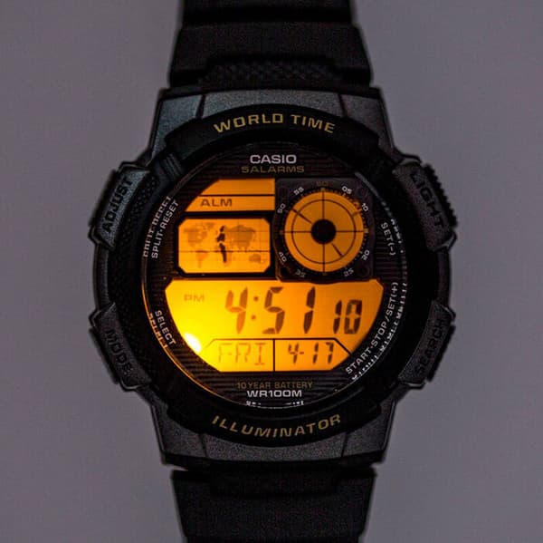 Herrklocka CASIO AE-1000W 2AV (zd073e) - Världstid + med låda
