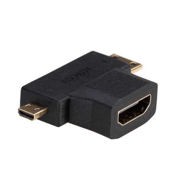 HDMI 1.4 -sovitin mini HDMI micro HDMI Akyga AK-AD-23 2-in-1 -sovitin televisioon