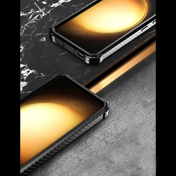 Samsung Galaxy S23 cover, kraftig ring, sort