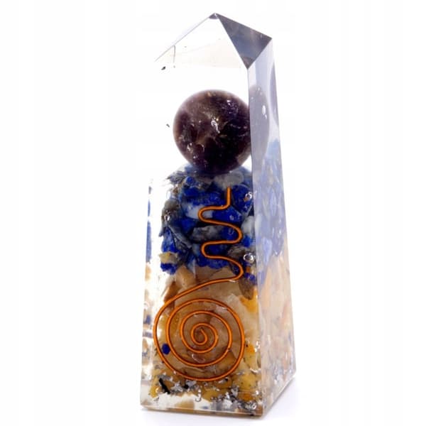 Orgonite Lapis obelisk neutral O24 radiator