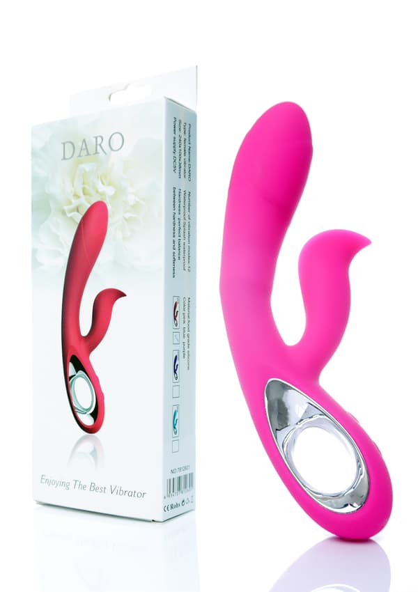 Daro Vibrator, 12 Funktioner, USB Pink