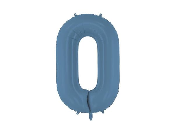 Folioilmapallo numero 0 86 cm tummansininen