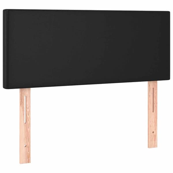 vidaXL Hovedgærde til seng sort 90x5x78/88 cm kunstlæder
