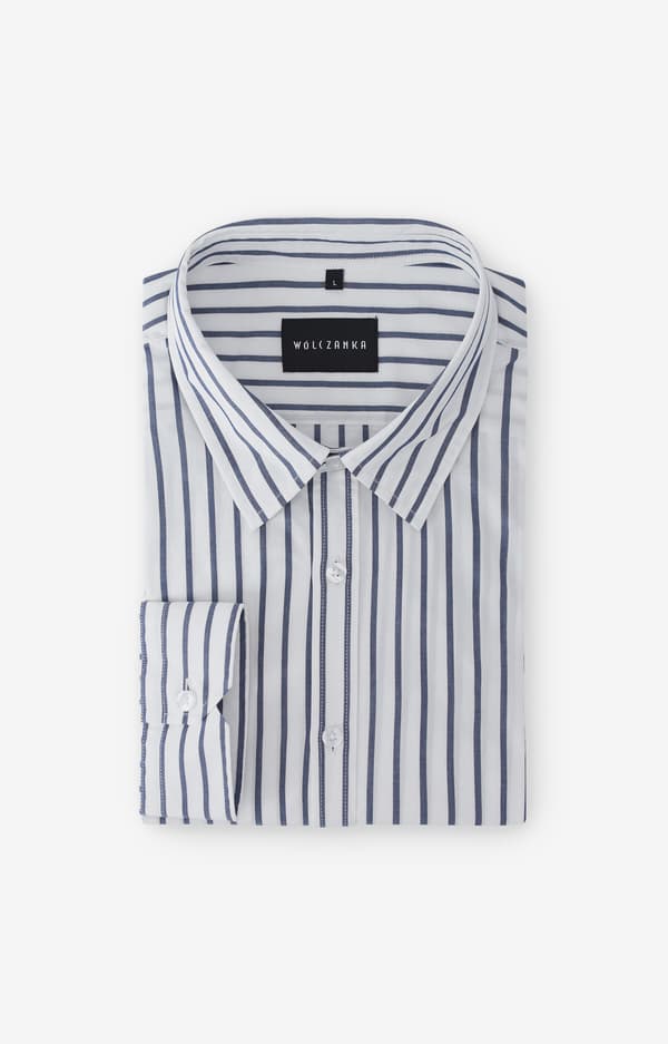 Oversized stribet skjorte XXL