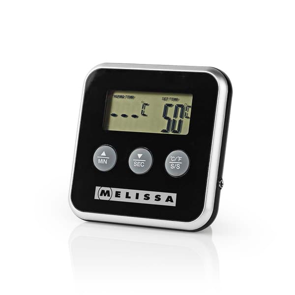 MELISSA Kötttermometer 16310241 0-250 °C Timer Alarm LCD