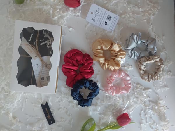 Silkkiset hiuslenkit mulperinpunainen 6A 2 kpl setti S, M premium