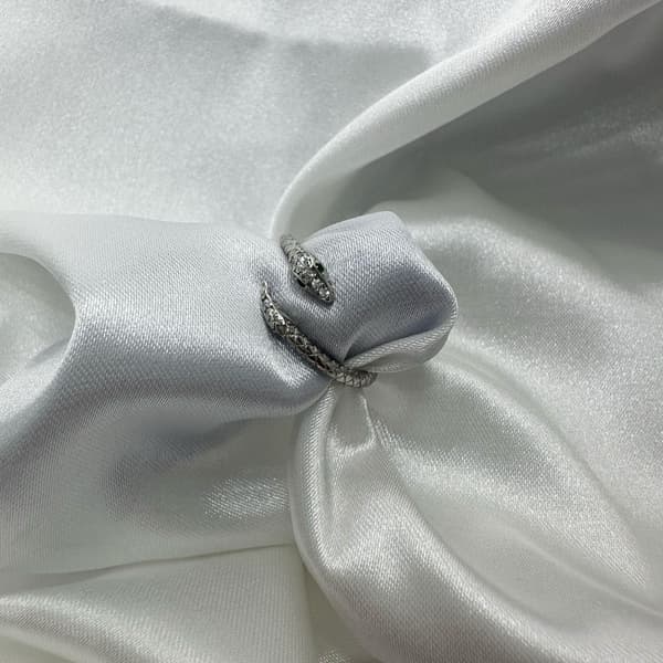 Justerbar silverring för kvinnor med ormmotiv - Perfekt som present Silver 925