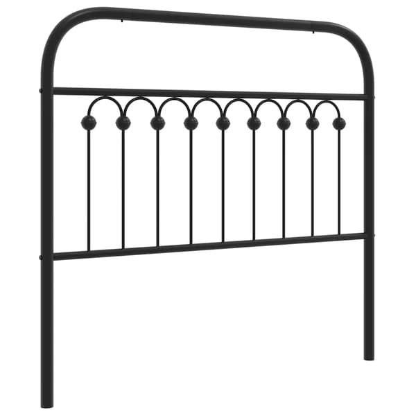 vidaXL metalsengegavl, sort, 100 cm