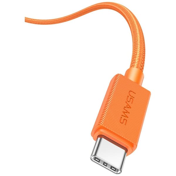 USAMS SJ773 PD 60W USB-C/USB-C -kaapeli 1.2m Oranssi